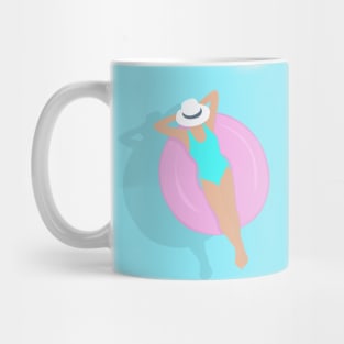 Lady in the pool Mug